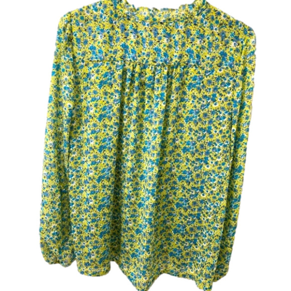 RACHEL ZOE FLORAL PEASANT LONG SLEEVE TOP - Size Medium - Picture 2 of 3